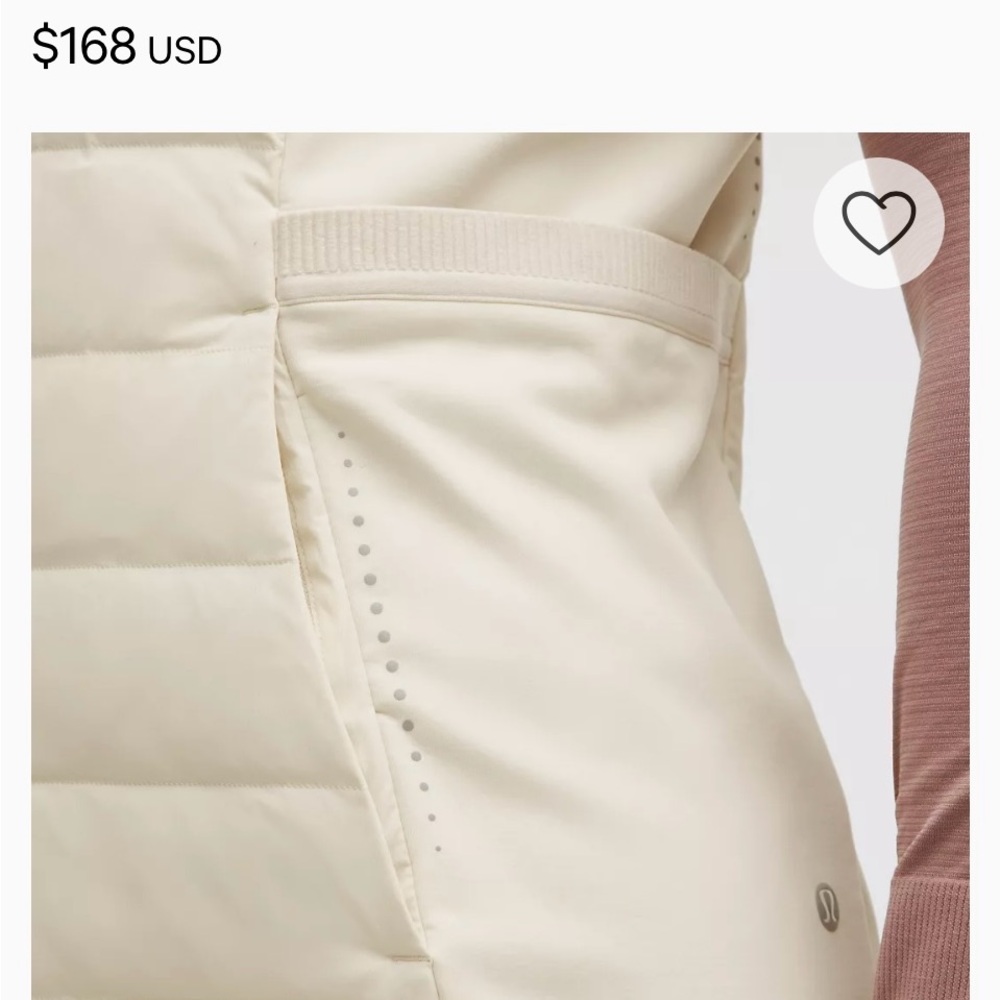 Lulu Lemon Women's Down for
It All Vest .. Light lilac color - Picture 10 of 16
